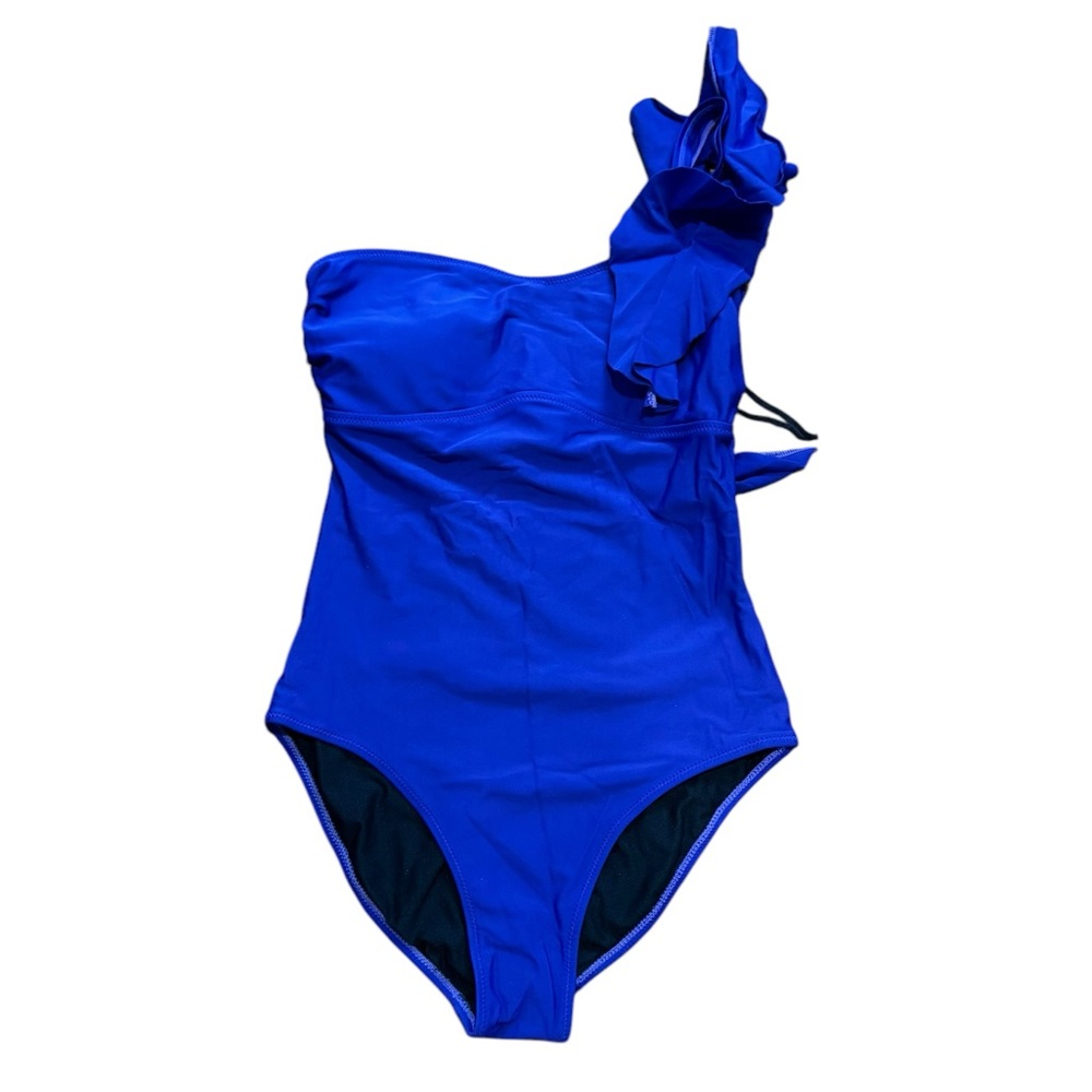RED CARTER***Blue One-Shoulder One- Piece Swimsuit**XS EUC $188